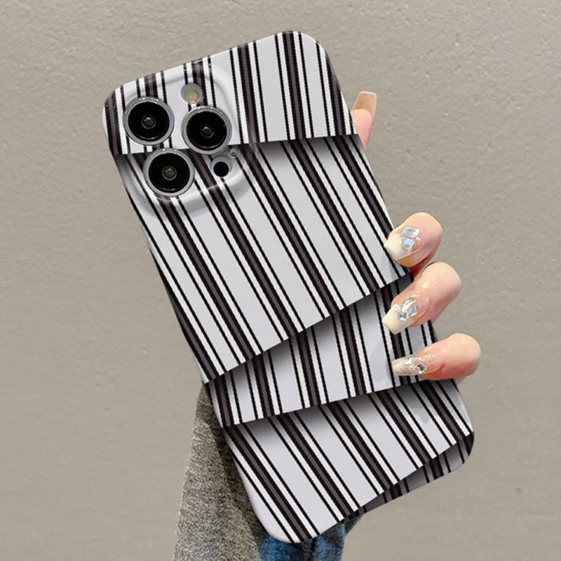 🌈Värikontrastiraidallinen kalvosuoja kännykälle📱