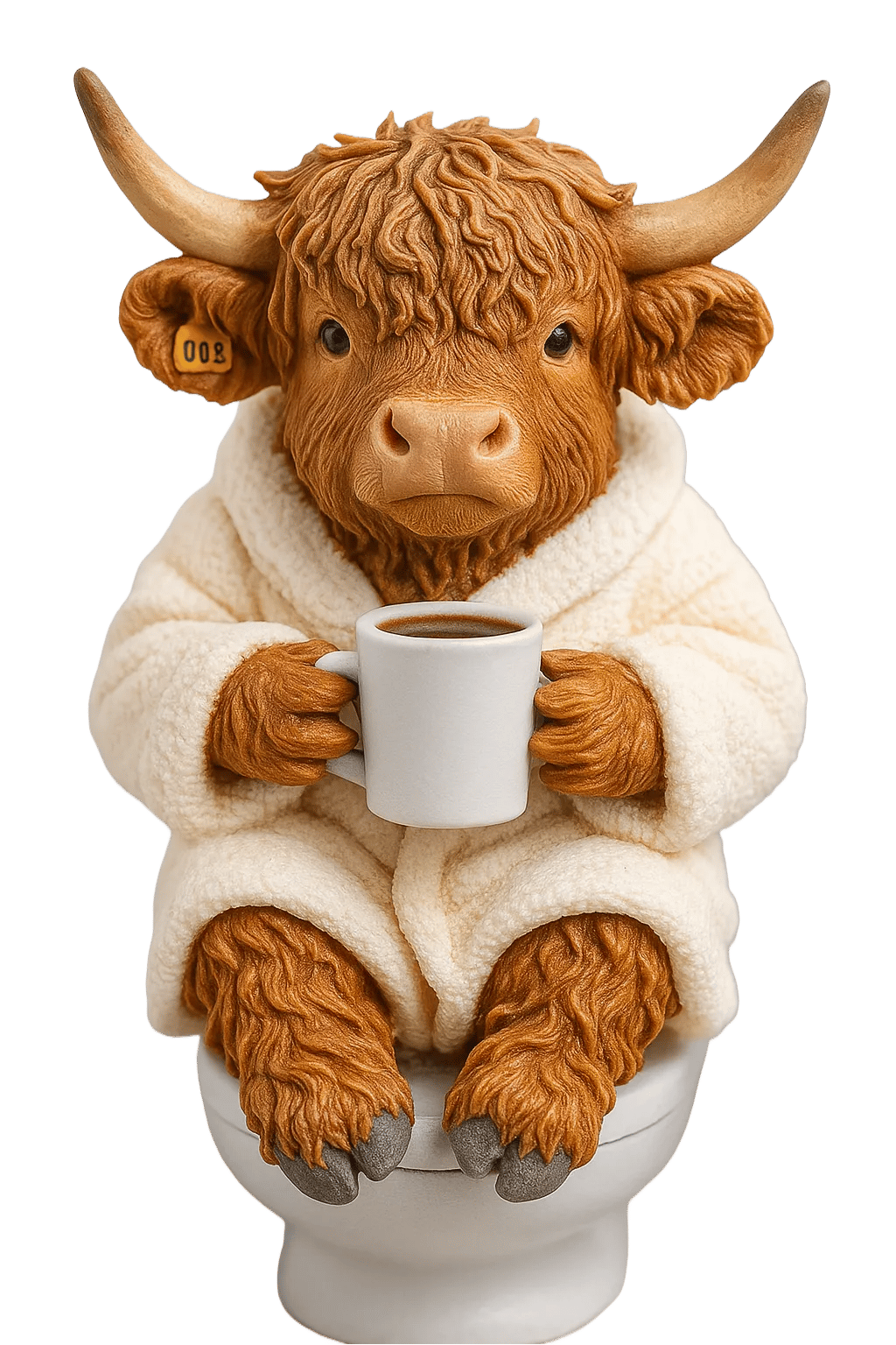 🐮Highland Cow -joulukalenteri 2025🎄✨ - 3D-käsintehty Highland Cow -nukke (24 kpl)