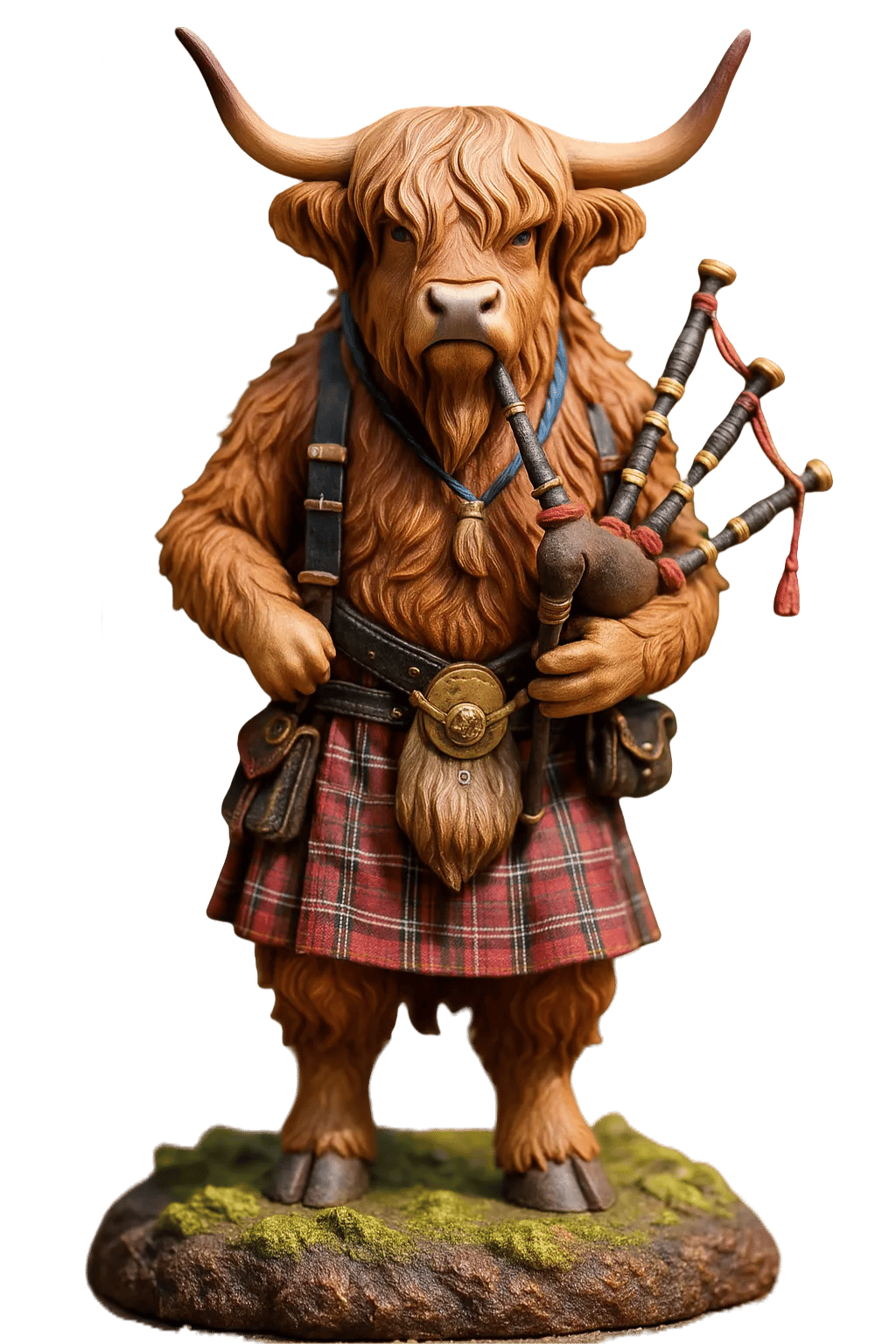 🐮Highland Cow -joulukalenteri 2025🎄✨ - 3D-käsintehty Highland Cow -nukke (24 kpl)