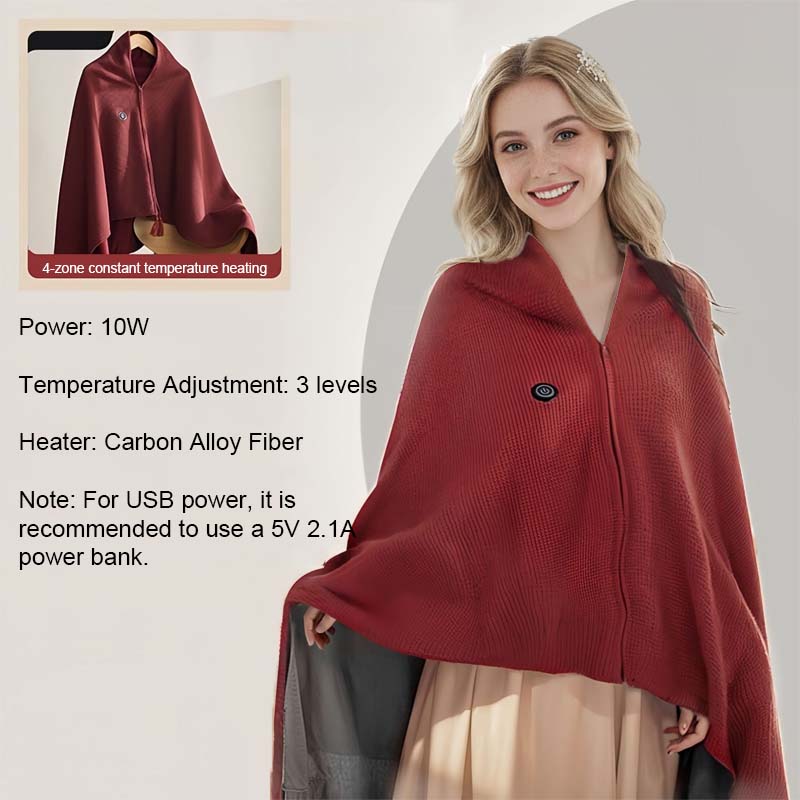 🔥49 % alennus-USB-liitännällä varustettu kannettava pestävä lämmittävä huopa