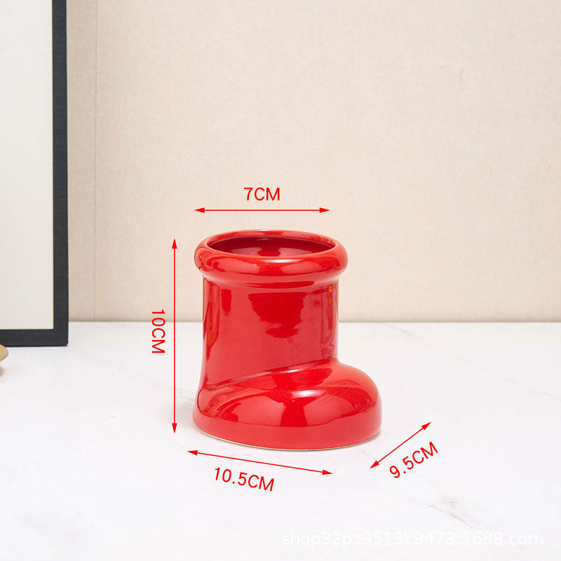 Söpö kenkämuotoinen maljakko💐🌼🌿