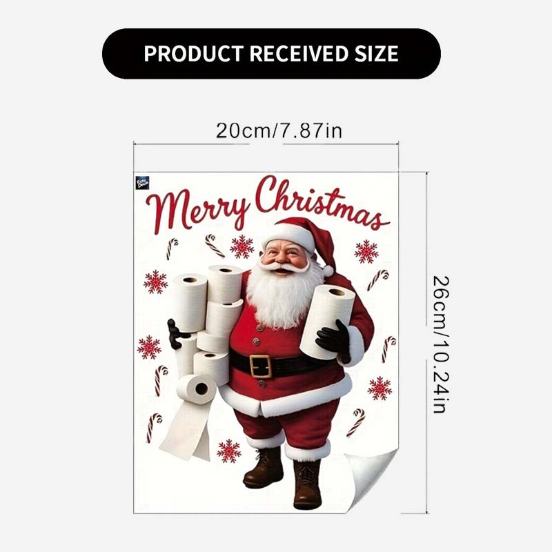 🎅✨Osta yksi, saat toisen kaupan päälle! -  Jouluiset WC-istuimen koristetarrat ,Lisää ripaus joulun taikaa kylpyhuoneeseesi!