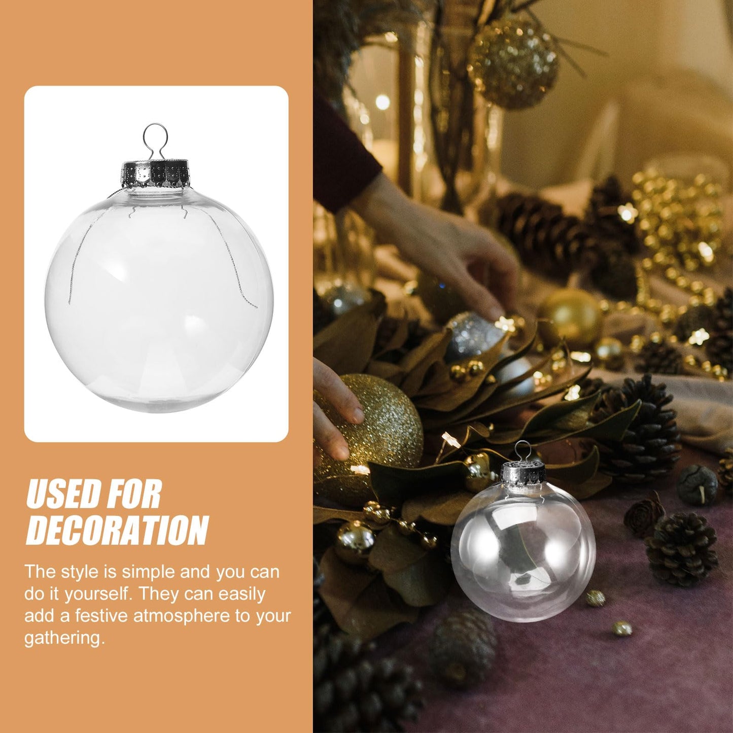 🎄 Kirkas joulukoriste pallot