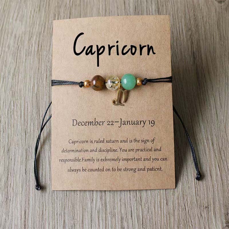 Kaksitoista Tähdistöä Käsin Kudottu Rannekoru