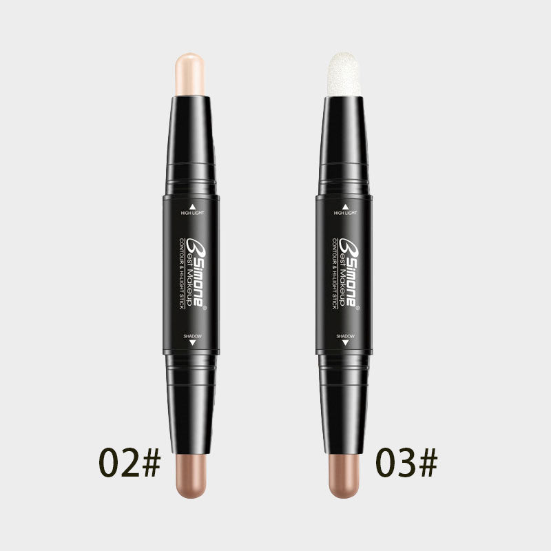 ✨Kaksoiskontuuri- ja korostuskynä｜Salaisuutesi säteilevään, selkeäpiirteiseen kasvoihin 💖