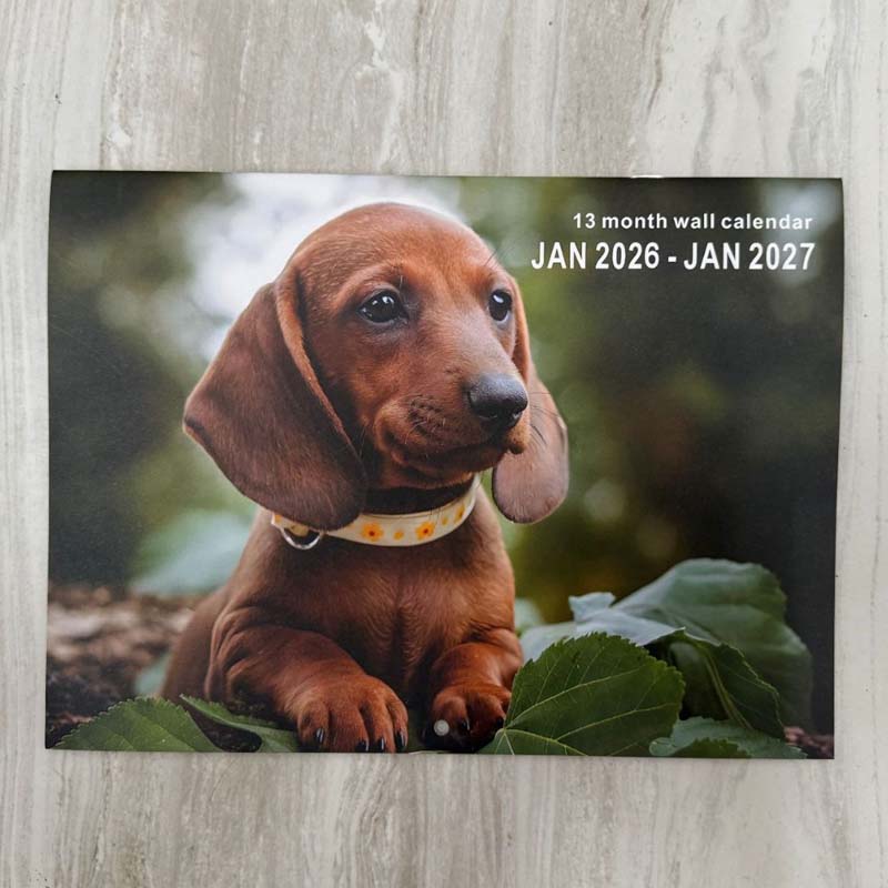 Kalenteri 2026 - Maalaistalon seinätaide ja kuukausittainen kalenteri 📅