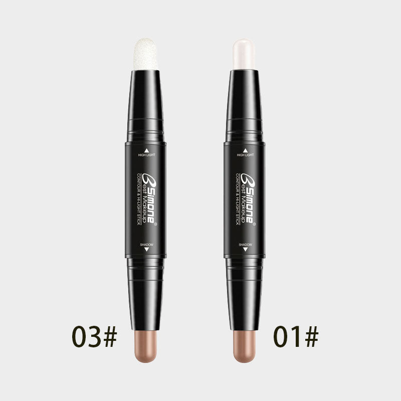 ✨Kaksoiskontuuri- ja korostuskynä｜Salaisuutesi säteilevään, selkeäpiirteiseen kasvoihin 💖