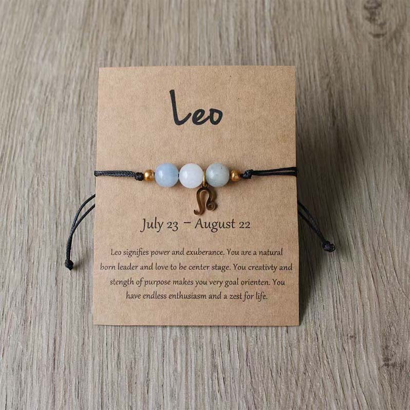 Kaksitoista Tähdistöä Käsin Kudottu Rannekoru