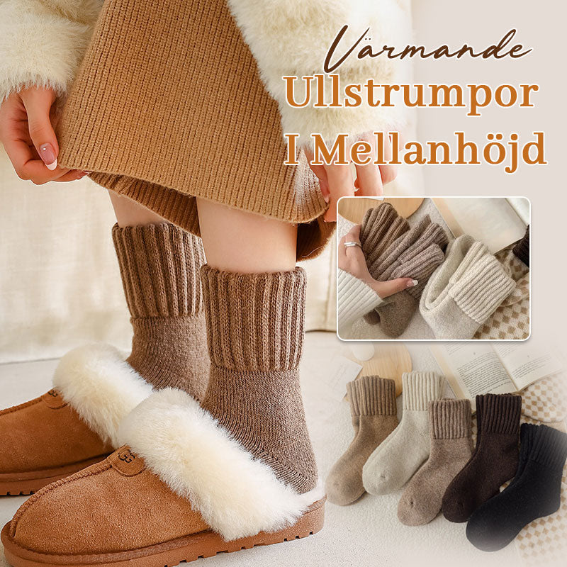 🧦 Lämmittävät villasukat, keskipitkät
