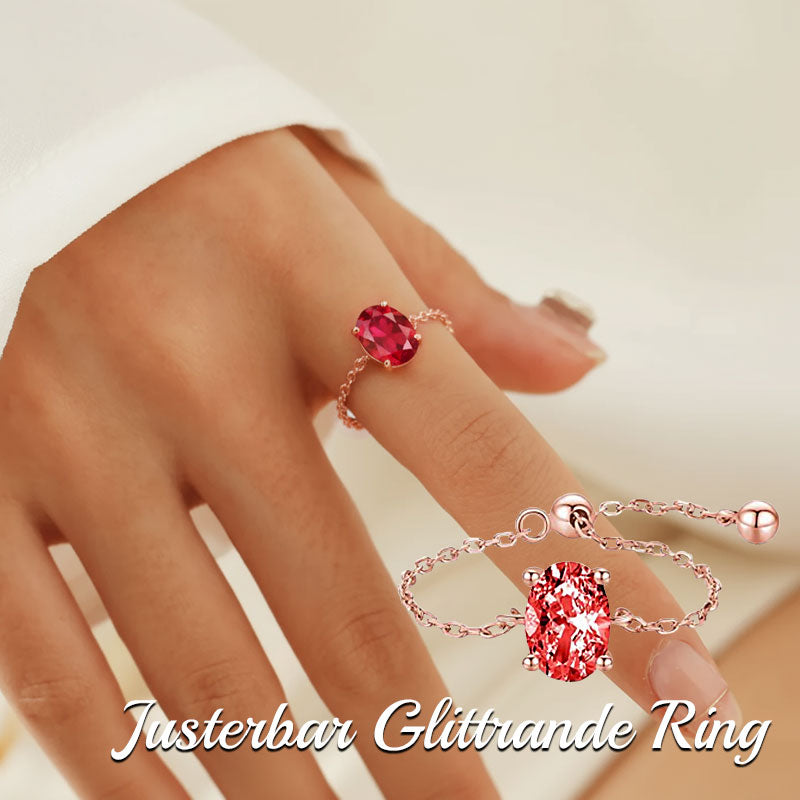 💎✨ Säädettävä kimalteleva sormus