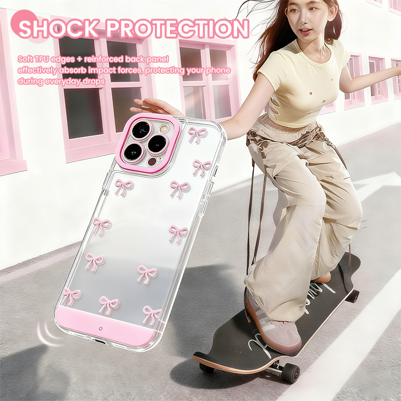 🎀 Valaistu perhoskoristeinen iskunkestävä puhelinkotelo