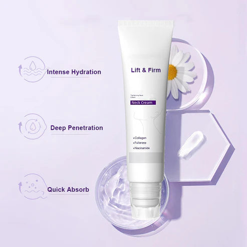 🌿קרם מיצוק לצוואר עם מוליך רולר