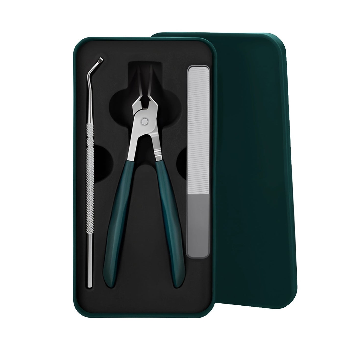 Teräväkärkiset, viistot reunat kynsisakset