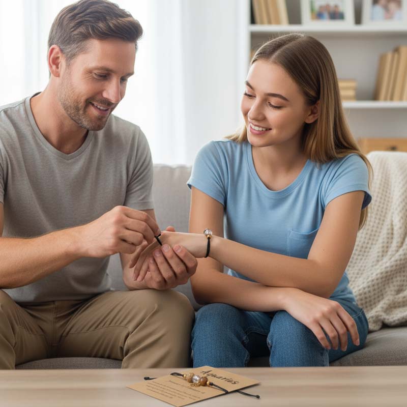 Kaksitoista Tähdistöä Käsin Kudottu Rannekoru