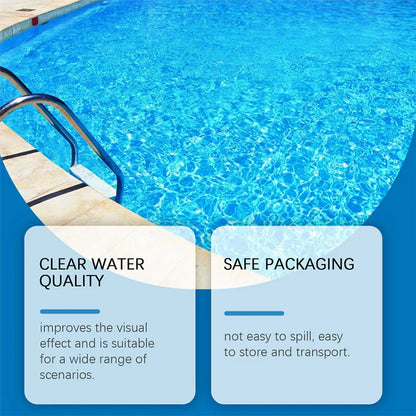 💧 נוזל לטיהור בריכות שחייה – מים צלולים, ללא טרחה! ✨ תגידו שלום למים ירוקים ולכימיקלים חזקים – רק שחייה נקייה ורעננה בכל פעם. 🏊‍♂️💙
