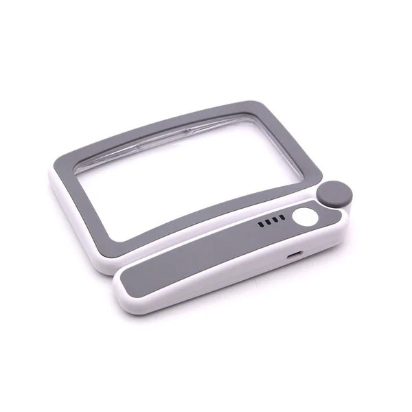 זכוכית מגדלת מתקפלת עם תאורה לקריאה