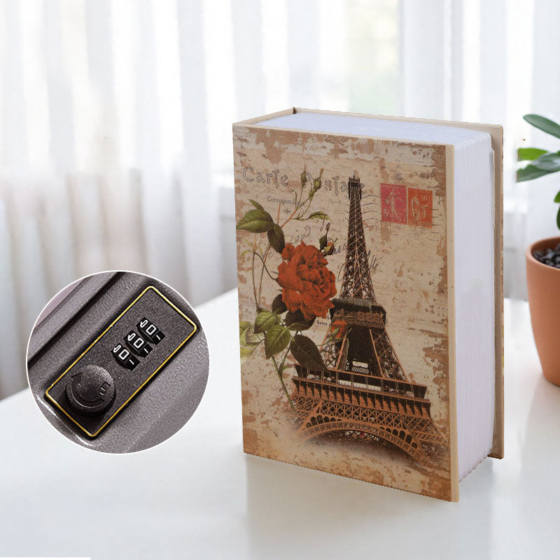 Simuloitu kirjan salasanalaatikko