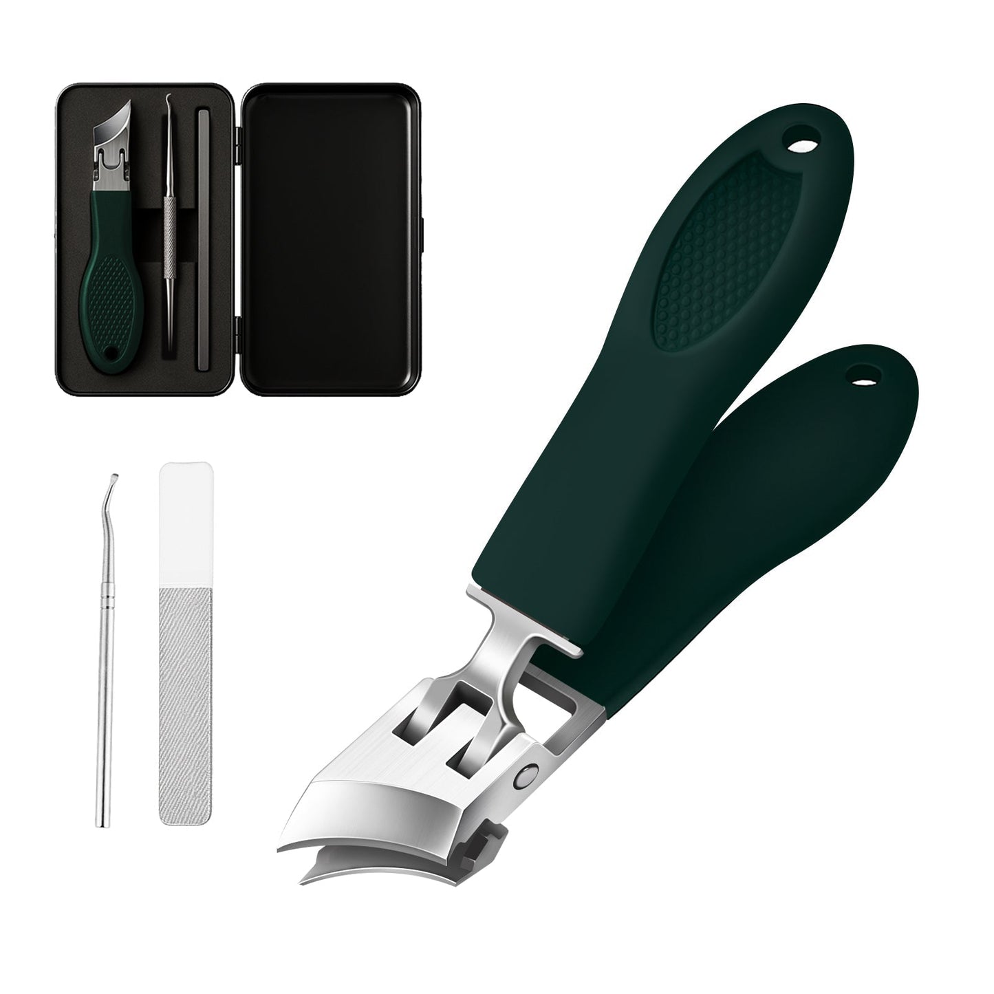 Teräväkärkiset, viistot reunat kynsisakset