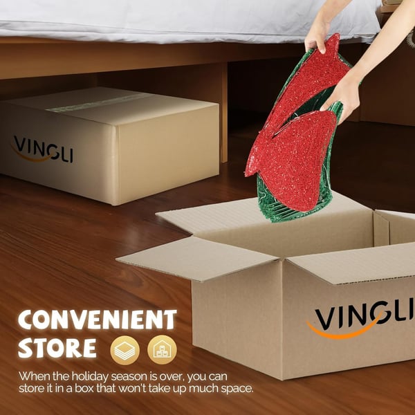 🎄 Nyt ennakkomyynnissä! 🎀✨ Suuri, valaistu joulukranssi ulkokäyttöön