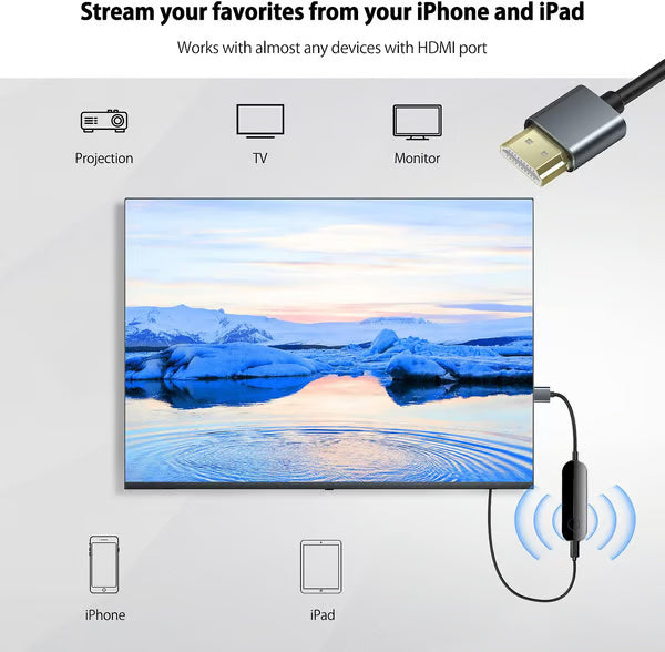 iShare iOS langaton HDMI-näyttöadapteri