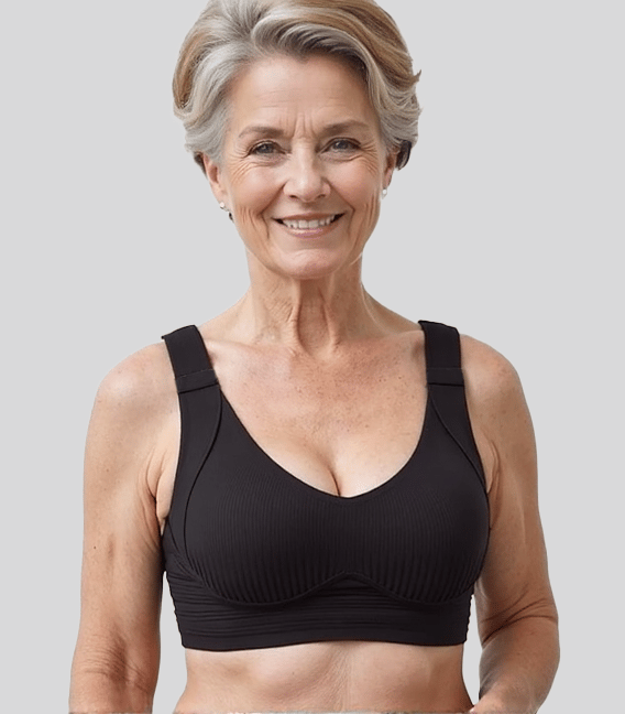 🎁Naisten ribbattu push-up-rintaliivi säädettävillä kaarituilla