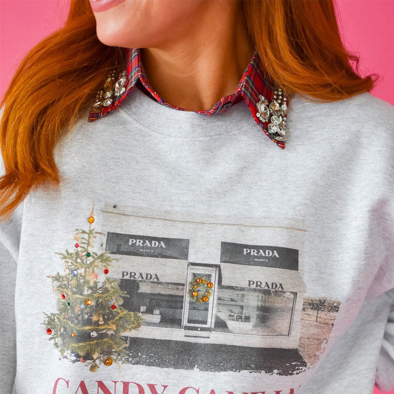 🎄 ✨Punainen jouluinen ruudullinen irrotettava kaulus strassikivillä