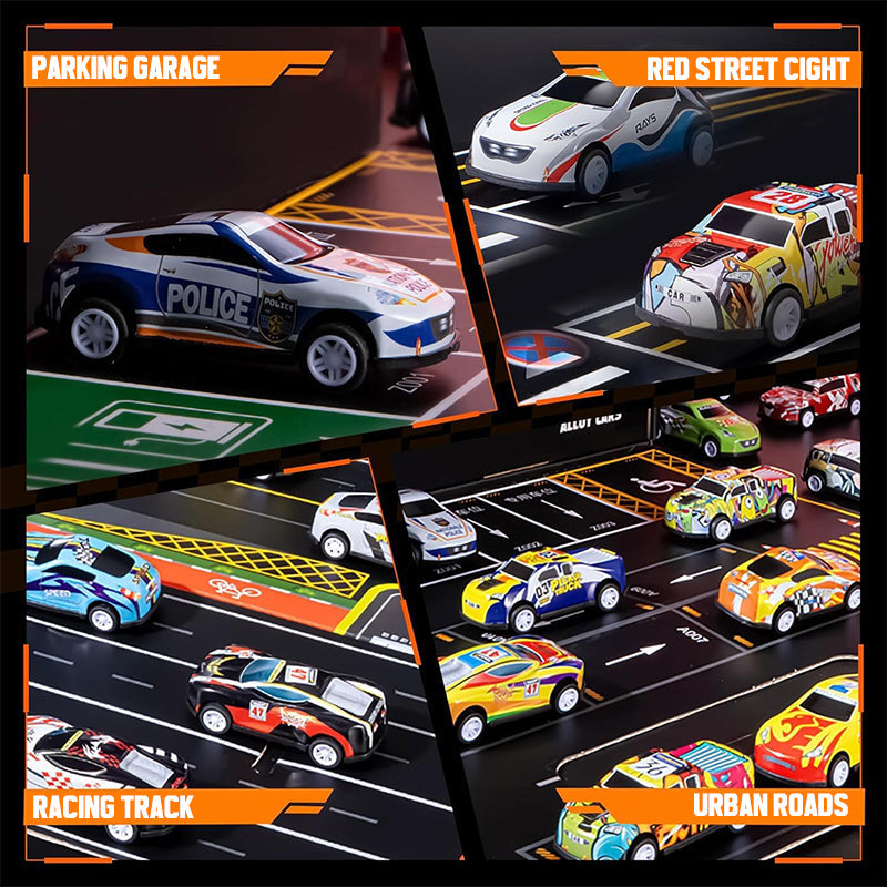 Lahjasetti, jossa on mini-pullback-kontti autoon 🚗🎁