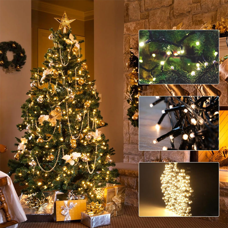 🎄 LED-rengas, viisikärkinen tähti, joulukuusen valo 🎄