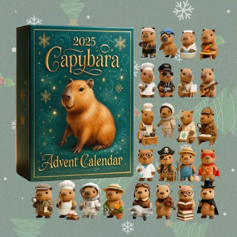 🐾 2025 Capybara-joulukalenteri — 24 päivää mukavia yllätyksiä 🎄✨
