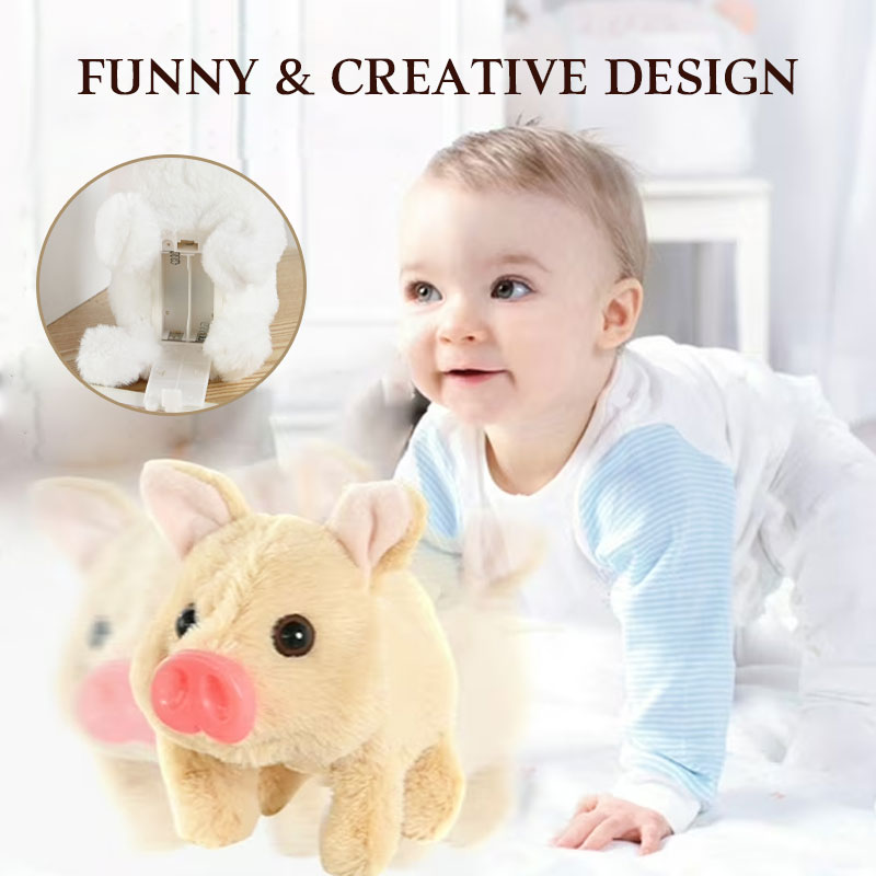 🐷Sähköinen kävelevä sika-pehmolelu