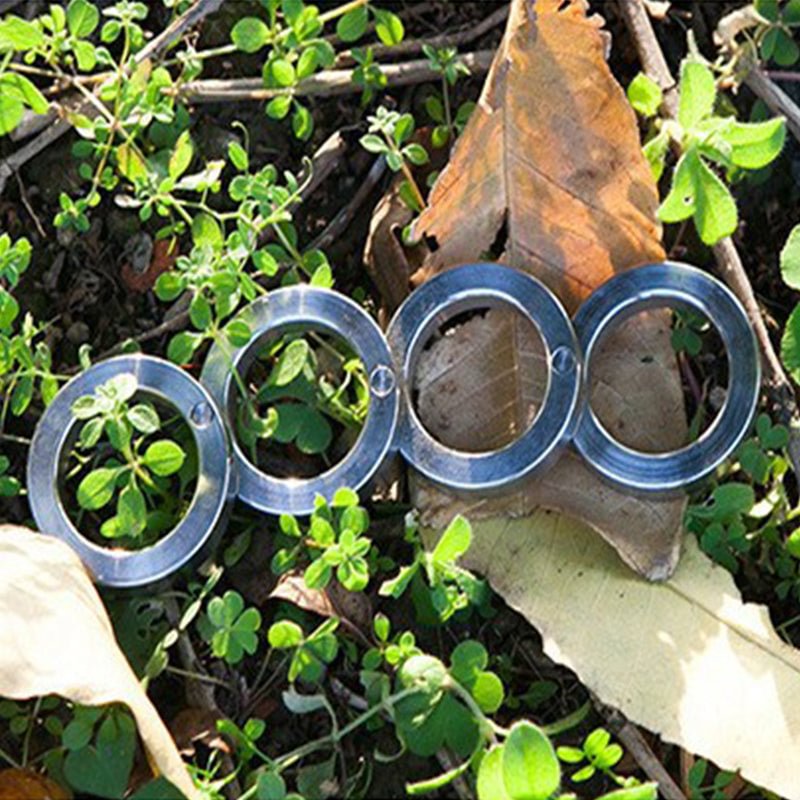 Ruostumattomasta teräksestä valmistettu ulkokäyttöön tarkoitettu käännettävä taittuva rengas (4 kpl)