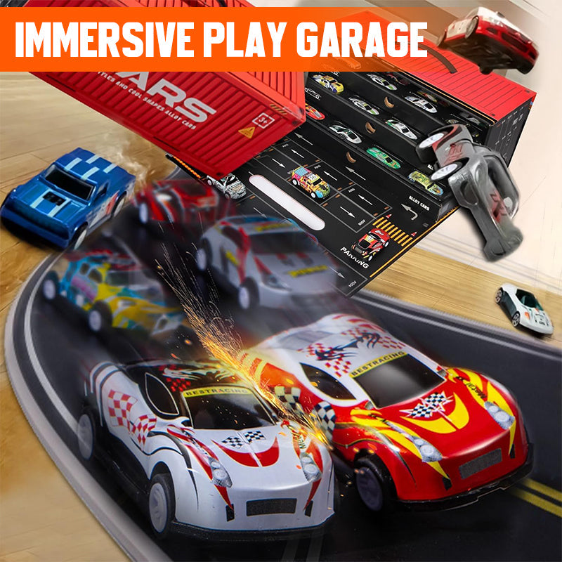 Lahjasetti, jossa on mini-pullback-kontti autoon 🚗🎁