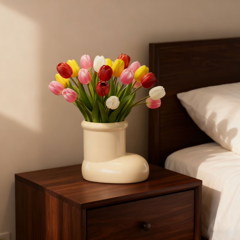 Söpö kenkämuotoinen maljakko💐🌼🌿