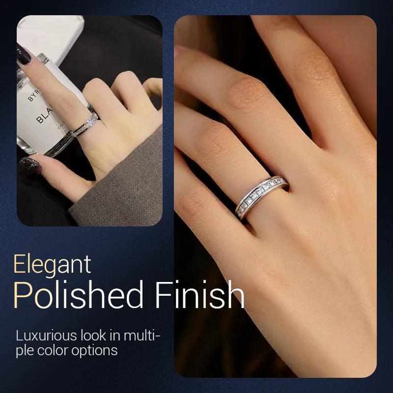 💖Black Friday -erikoistarjous – 50 % alennus!💖Kiertävä sormus titaaniteräksestä ja zirkonista