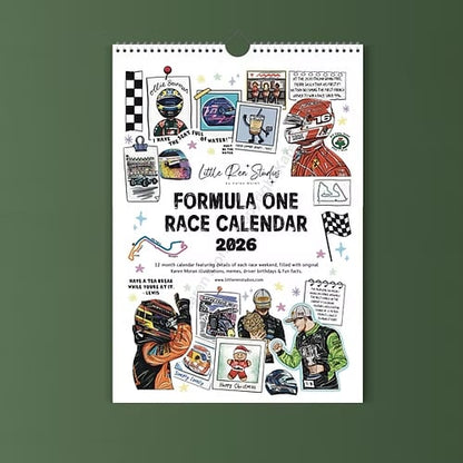 🏎️📅לוח השנה של מרוצי F1 2026 – לוח השנה הקיר האולטימטיבי לחובבי מרוצים
