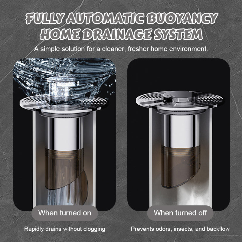 ניקוז רצפתי אוטומטי לחלוטין המופעל על ידי ציפה במי