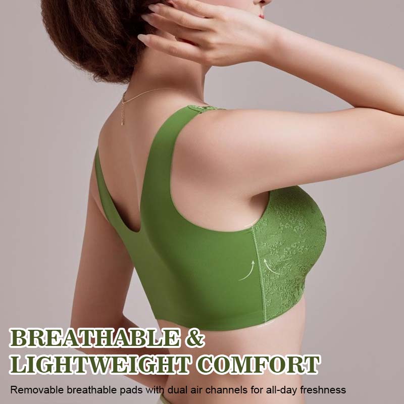 Kohokuvioitu jacquard-rintaliivi, edestä suljettava