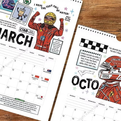🏎️📅לוח השנה של מרוצי F1 2026 – לוח השנה הקיר האולטימטיבי לחובבי מרוצים