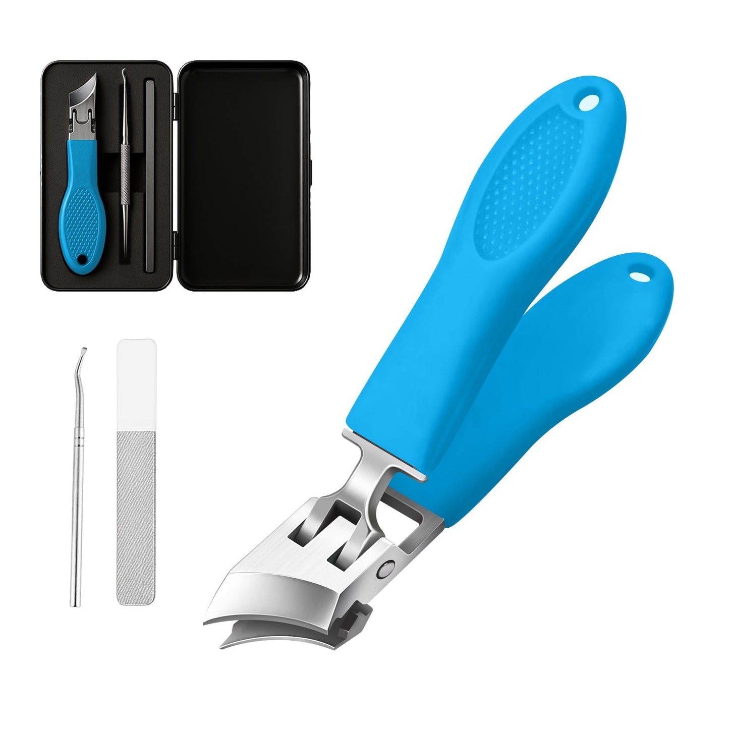 Teräväkärkiset, viistot reunat kynsisakset