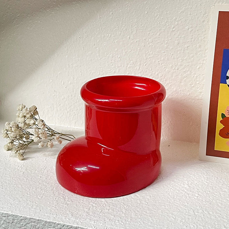 Söpö kenkämuotoinen maljakko💐🌼🌿