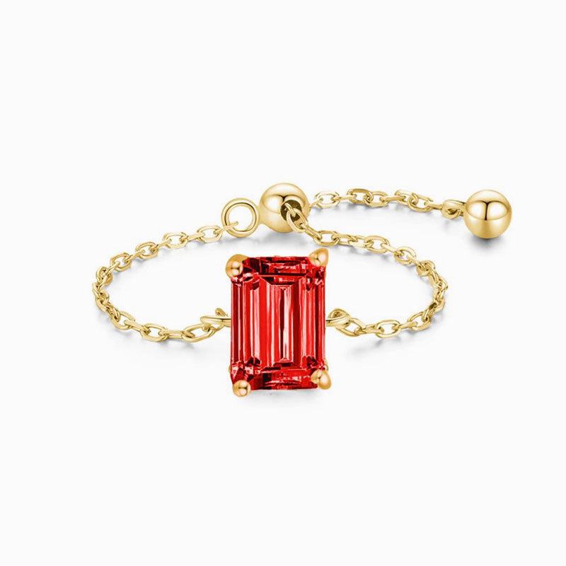 💎✨ Säädettävä kimalteleva sormus