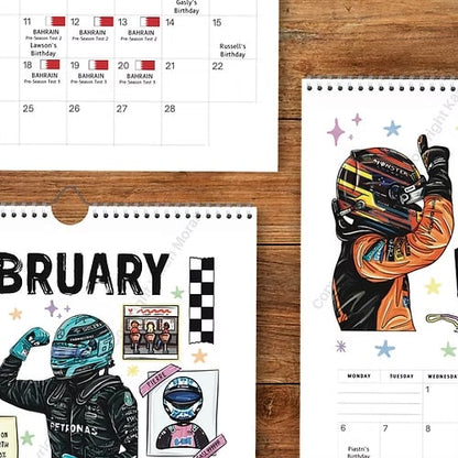 🏎️📅לוח השנה של מרוצי F1 2026 – לוח השנה הקיר האולטימטיבי לחובבי מרוצים