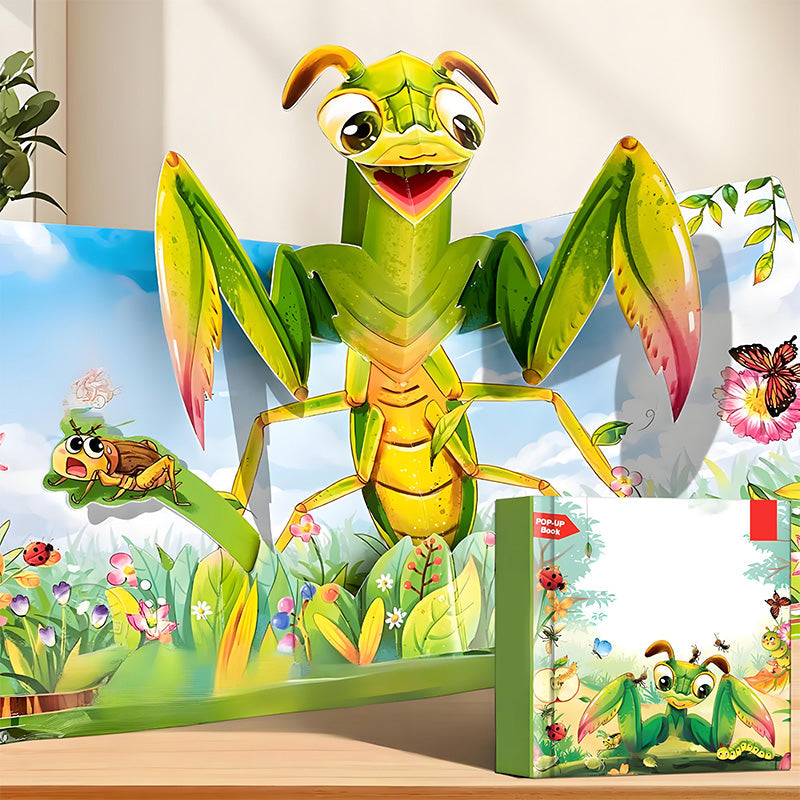 Pop-up-kirja eläinaiheilla lapsille