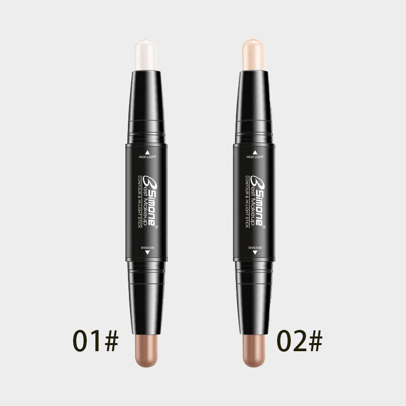 ✨Kaksoiskontuuri- ja korostuskynä｜Salaisuutesi säteilevään, selkeäpiirteiseen kasvoihin 💖