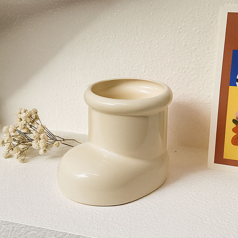 Söpö kenkämuotoinen maljakko💐🌼🌿