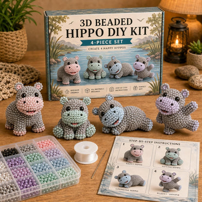 🧵✨ ערכת יצירה DIY של חיות קטנות מחרוזים בתלת-ממד