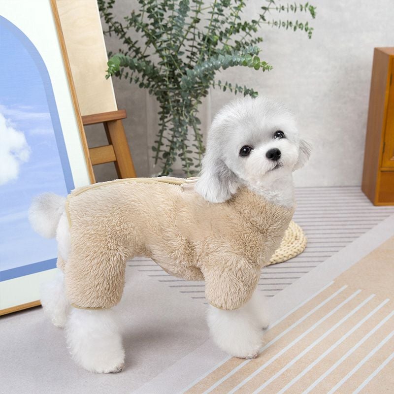 🐶Talvinen haalari, jossa vetoketju takana