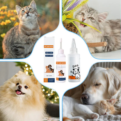 🐾 קנו 2 וקבלו 1 חינם! ✨ נוזל לניקוי אוזניים לחיות מחמד - פורמולה עדינה עם אלוורה מרגיעה לכלבים וחתולים, מונעת זיהומים וריחות לא נעימים 🌿👂