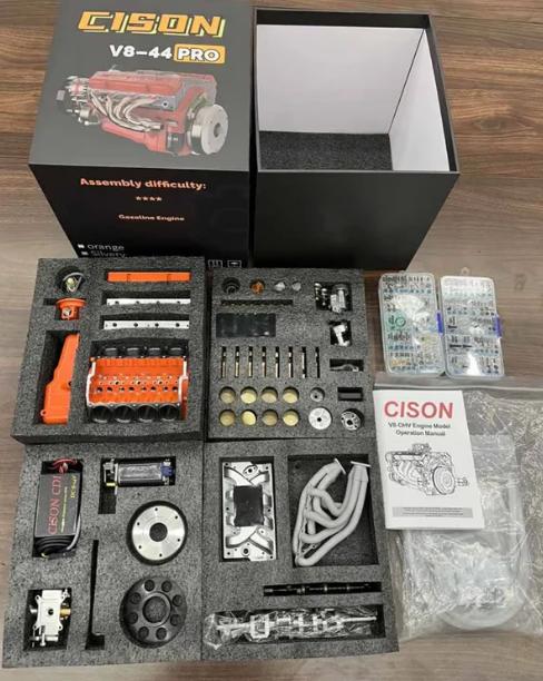 🔥 Pienikokoisten V8 OHV-bensiinimoottoreiden mallirakennussarjat