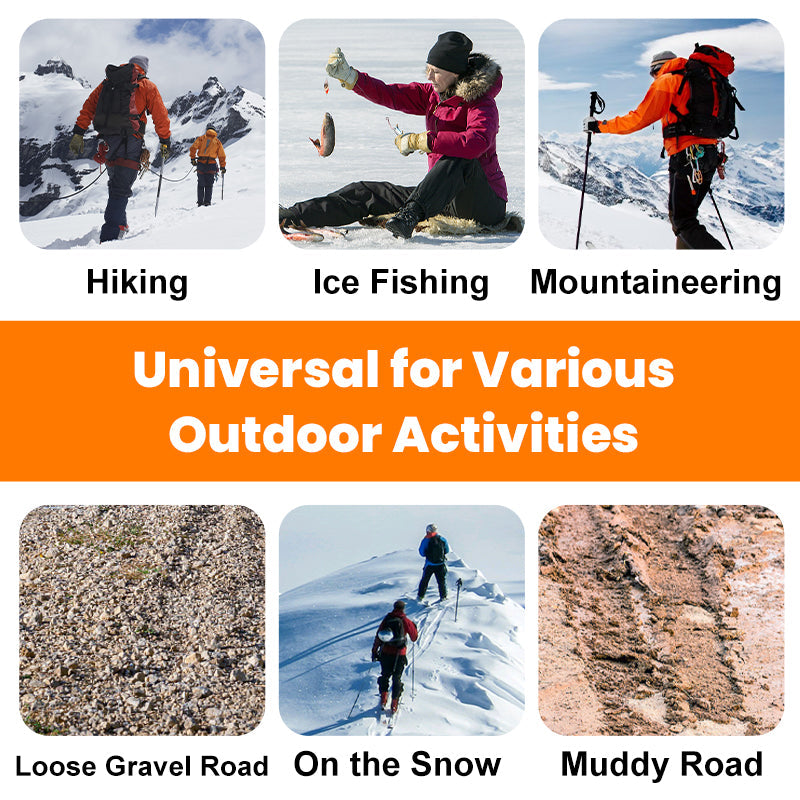 🔥HOT SALE🔥Luistamattomat jääraudat ulkoilukengille ja -saappaille